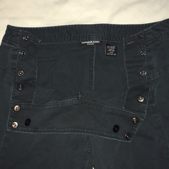 EXPRESS JEANS Stretch Sailor Pants Women’s Sz 1/2 - Picture 6 of 8